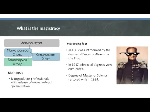 What is the magistracy Interesting fact in 1803 was introduced by the
