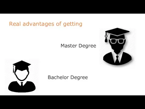 Master Degree Bachelor Degree Real advantages of getting