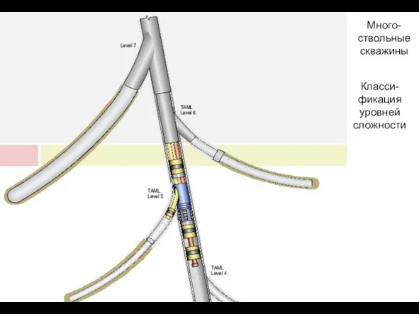 Много-ствольные скважины Класси-фикация уровней сложности