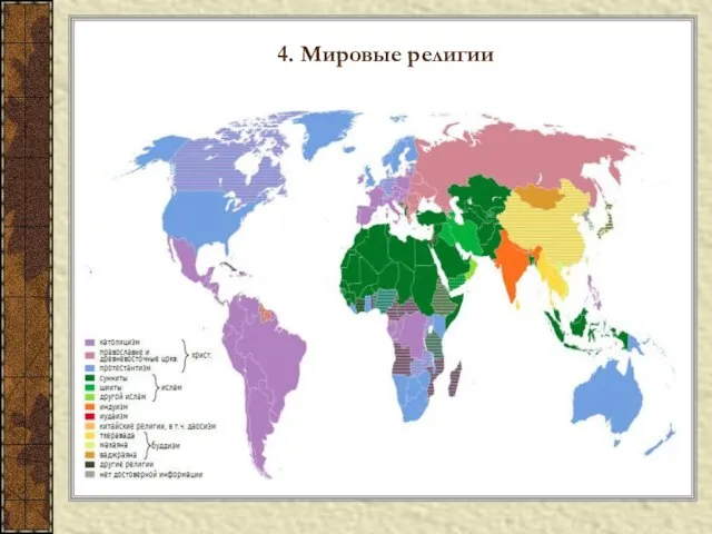 4. Мировые религии