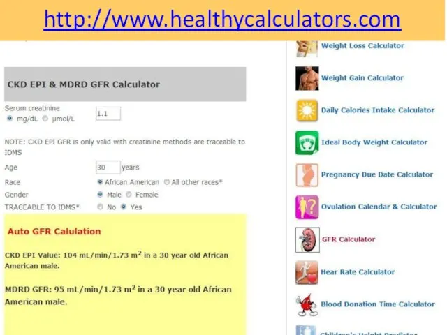 http://www.healthycalculators.com