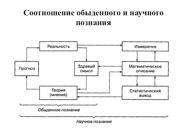 Соотношение обыденного и научного познания