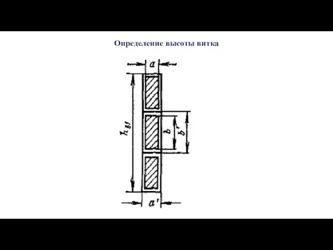 Определение высоты витка