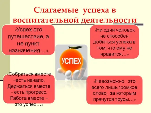 «Невозможно - это всего лишь громкое слово, за которым прячутся трусы…» «Собраться