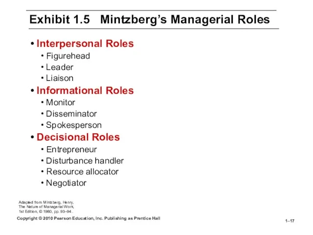 Copyright © 2010 Pearson Education, Inc. Publishing as Prentice Hall 1– Interpersonal