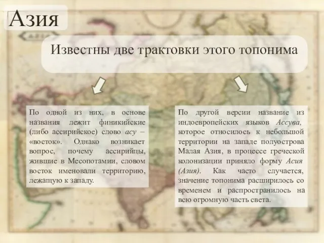 Известны две трактовки этого топонима По одной из них, в основе названия