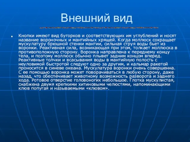 Внешний вид Кнопки имеют вид бугорков и соответствующих им углублений и носят