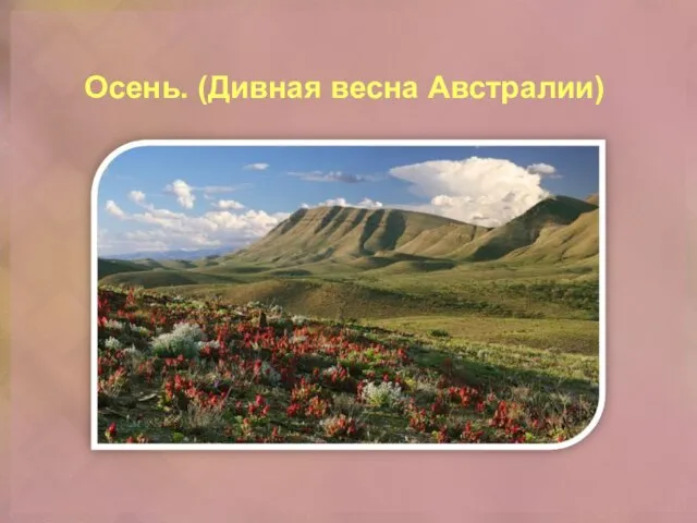 Осень. (Дивная весна Австралии)