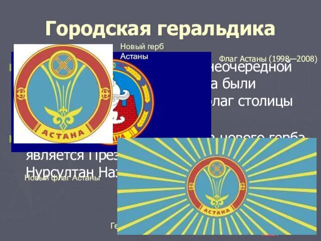 Городская геральдика 5 июня 2008 года на 16-й внеочередной сессии городского маслихата