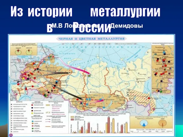 Из истории металлургии в России М.В Ломоносов Демидовы