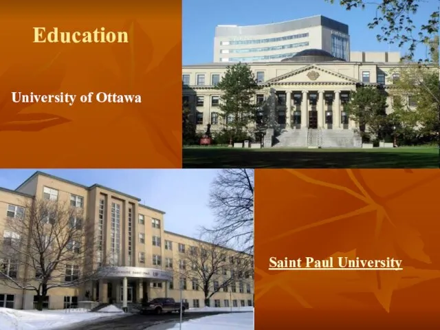 Education University of Ottawa Saint Paul University