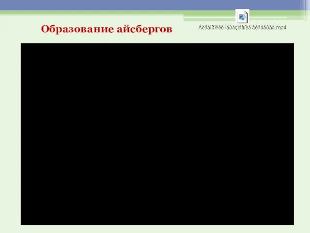 Образование айсбергов