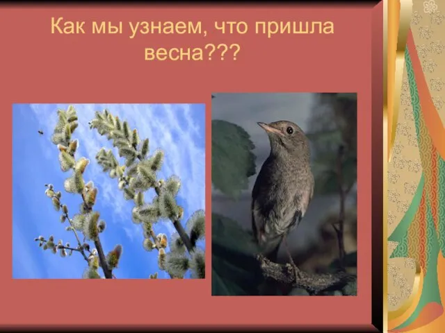 Как мы узнаем, что пришла весна???