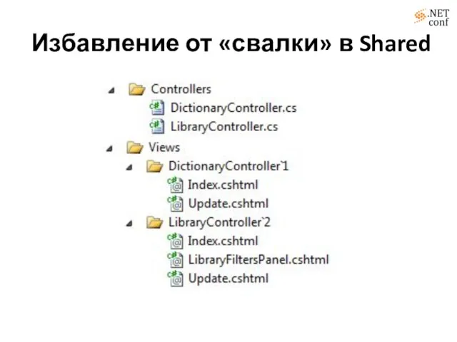 Избавление от «свалки» в Shared