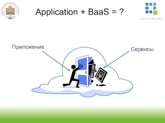 Application + BaaS = ? Приложение Сервисы