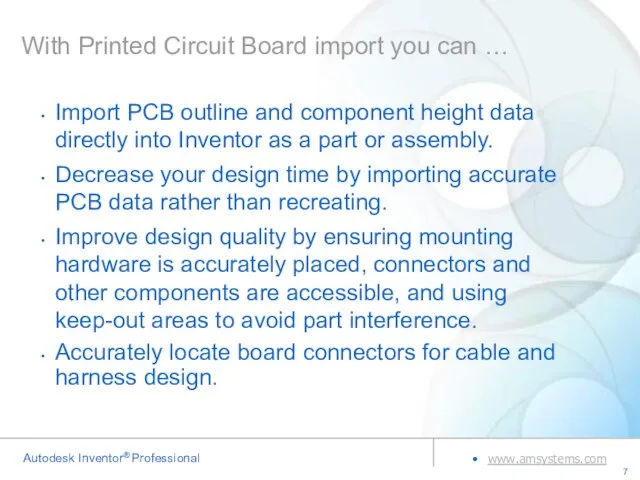 With Printed Circuit Board import you can … Import PCB outline and