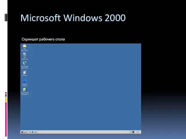Microsoft Windows 2000 Скриншот рабочего стола