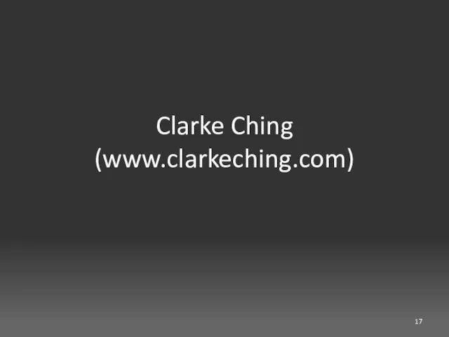 Clarke Ching (www.clarkeching.com)