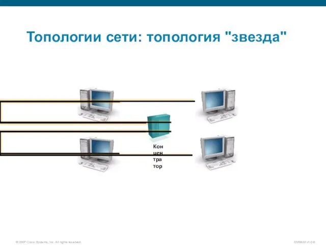 Топологии сети: топология "звезда"