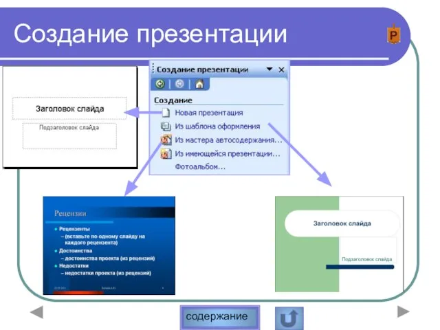 Создание презентации