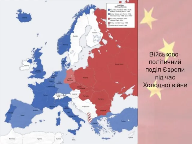 Військово- політичний поділ Європи під час Холодної війни