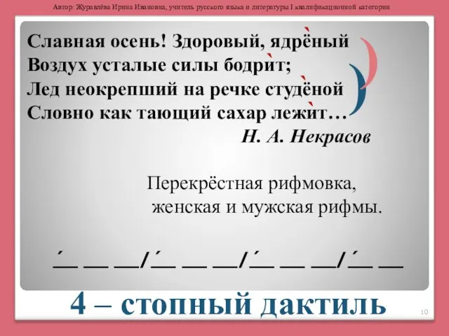 Славная осень! Здоровый, ядрёный Воздух усталые силы бодрит; Лед неокрепший на речке