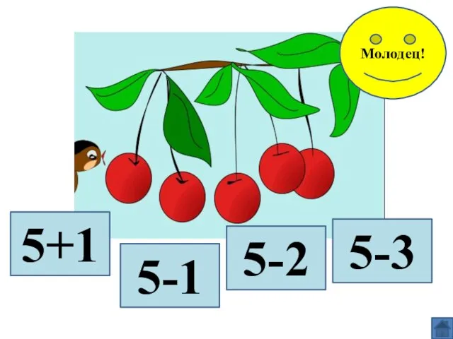 5+1 5-1 5-2 5-3 Молодец!