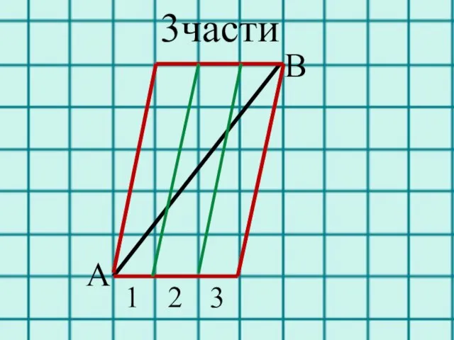 E . 3части 1 2 3 A B