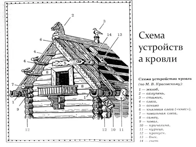 Схема устройства кровли