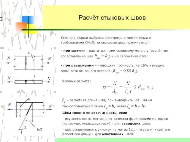 Если для сварки выбраны электроды в соответствии с требованиями СНиП, то стыковые