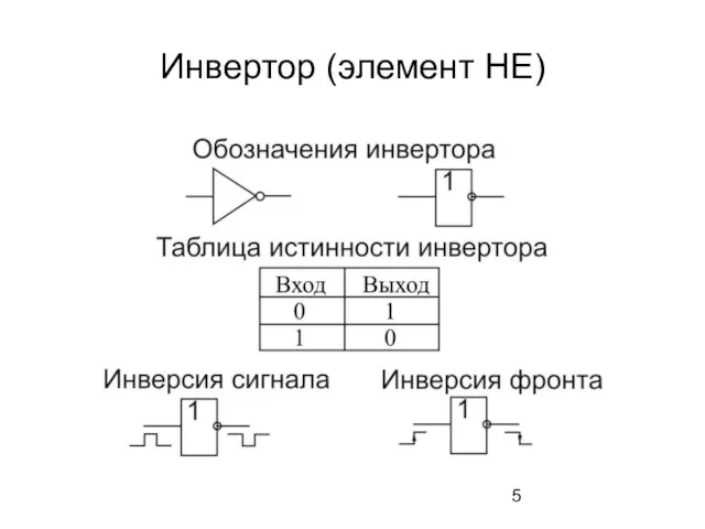 Инвертор (элемент НЕ)