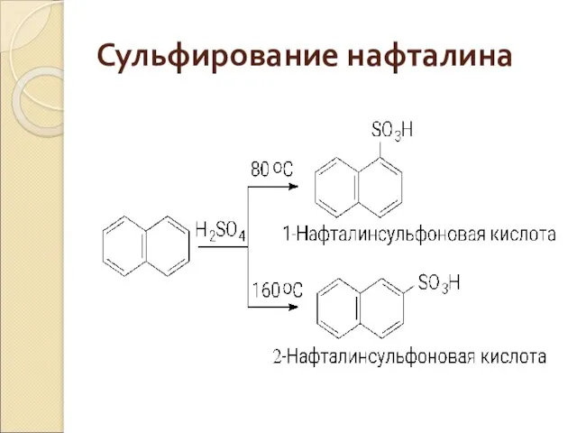 Сульфирование нафталина