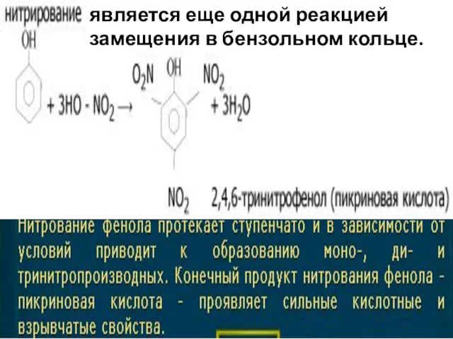 является еще одной реакцией замещения в бензольном кольце.