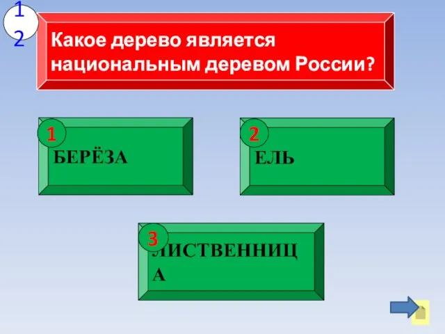 Какое дерево является национальным деревом России? 12