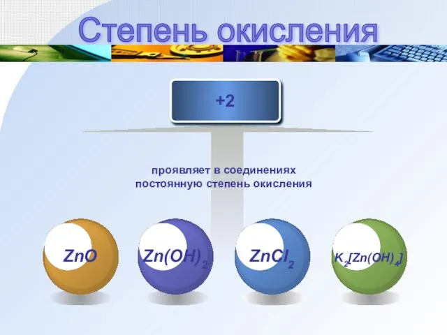 +2 проявляет в соединениях постоянную степень окисления Степень окисления