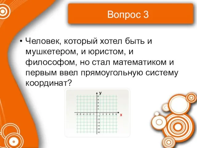 Вопрос 3 Человек, который хотел быть и мушкетером, и юристом, и философом,