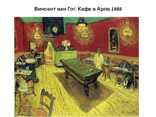 Винсент ван Гог. Кафе в Арле.1888