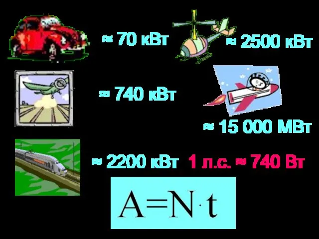 1 л.с. ≈ 740 Вт ≈ 70 кВт ≈ 740 кВт ≈