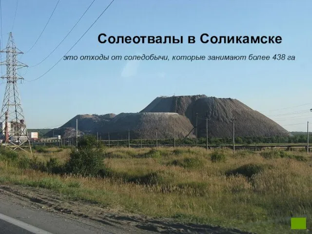 Солеотвалы в Соликамске это отходы от соледобычи, которые занимают более 438 га