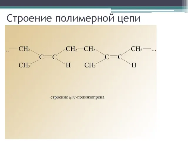 Строение полимерной цепи