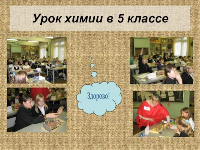 Урок химии в 5 классе Здорово!