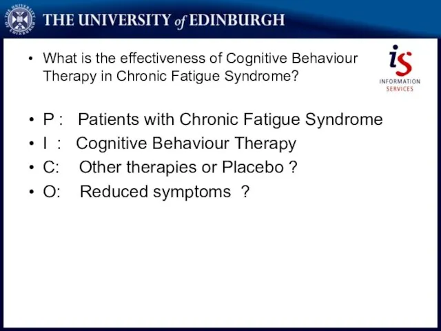 What is the effectiveness of Cognitive Behaviour Therapy in Chronic Fatigue Syndrome?