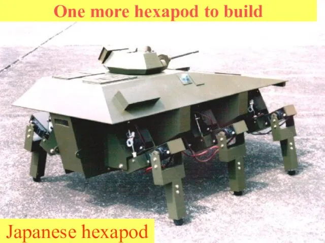 One more hexapod to build Japanese hexapod