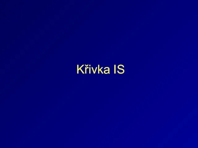 Křivka IS