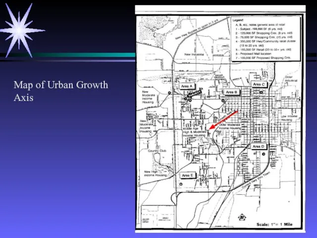 Map of Urban Growth Axis