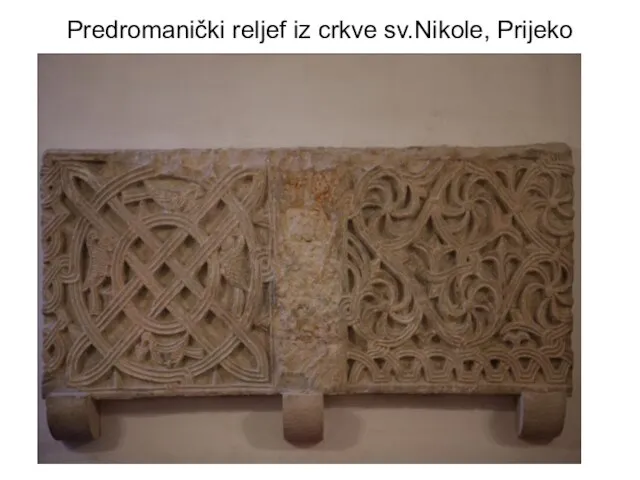 Predromanički reljef iz crkve sv.Nikole, Prijeko