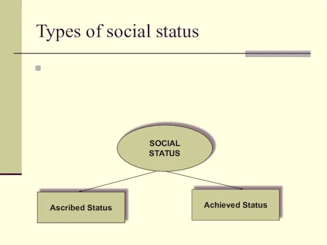 Types of social status