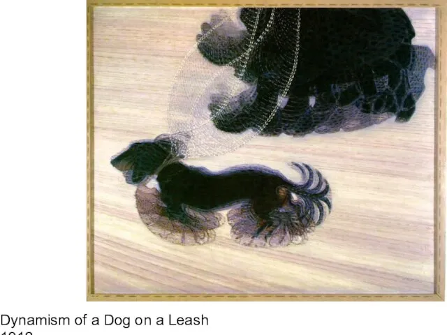 Dynamism of a Dog on a Leash 1912 Oil on canvas 35