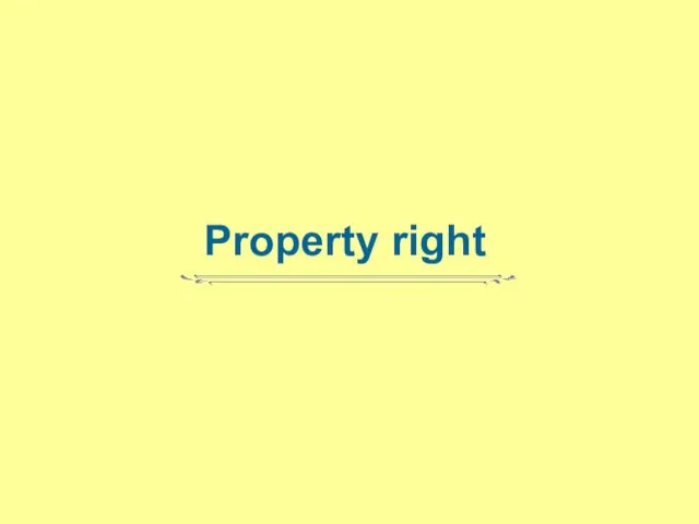 Property right
