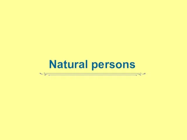 Natural persons